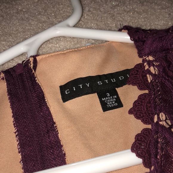 Burgundy Lace Dress - Picture 5 of 5